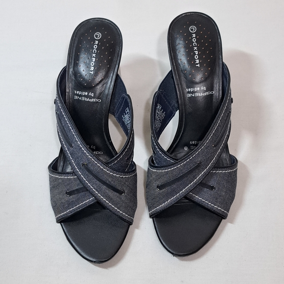 Rockport Heeled Sandal in Navy Marine Size 9 - Picture 2 of 5